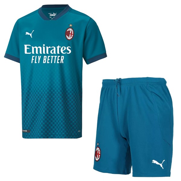Camiseta AC Milan Tercera equipo Niño 2020-21 Azul
